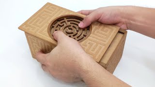 Cardboard Safe Box With a Maze Puzzle Lock  Cardboard Creation 2024 [upl. by Mcnelly]