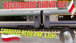 Recensione nuovo Set Carrozze Intercity PKP ferrovie polacche  Acme 55262 HD 1080p [upl. by Assila501]