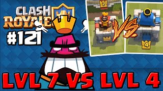 CLASH ROYALE 121 ★ LVL 7 VS LVL 4 GRRR ★ Lets Play Clash Royale [upl. by Popper]