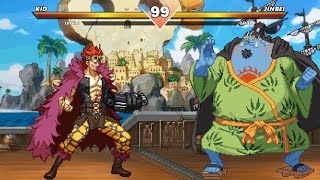 Eustass Kidd vs Jinbei ONE PIECE MUGEN [upl. by Slen]