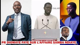 Samba Ndiaye le débat est clot par le PR Diomaye Faye degg na bou bax thiow li mais [upl. by Anikat658]