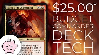 Rakdos the Showstopper  EDH Budget Deck Tech 25  Tribal  Magic the Gathering  Commander [upl. by Yruj646]