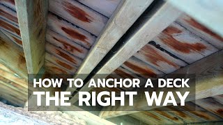 How to Anchor a Deck the Right Way [upl. by Dranoc]