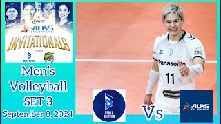 OSAKA BLUTEONS VS ALAS PILIPINAS MEN’S VOLLEYBALL SET 3 PNVF ALAS PILIPINAS INVITATIONALS Sep 8 24 [upl. by Yemrej419]