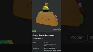 Consigue un Gato Taco Bicorne Limite en Roblox [upl. by Erimahs712]