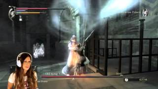 Demons Souls  Old King Allant Boss Fight [upl. by Skcirdnek499]