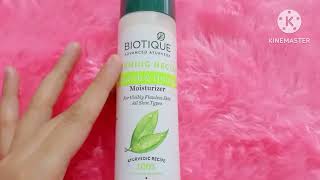 Review of Biotique morning Nectar mosturizer cream for all day long hydrated and glowing skin [upl. by Ydnew]