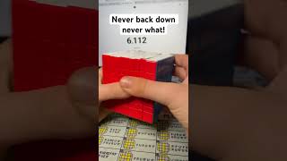 Never back down never whatrubiksspeedcube shortvideo shorts rubikcube cube shortsviral [upl. by Innoj]