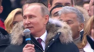 Putin and Russian Olympic Team Sing National Anthem Together [upl. by Will560]