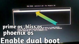 PHOENIX OS dual bootsecure boot how to enable [upl. by Falo44]