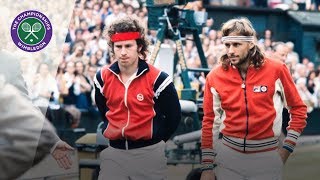 Bjorn Borg v John McEnroe Wimbledon Final 1980 Extended Highlights [upl. by Atnod]