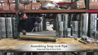 HowTo Assemble Snap Lock HVAC Duct Pipe  The Duct Shop [upl. by Inail329]