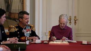 Queen Margrethe II formally abdicates [upl. by Early909]