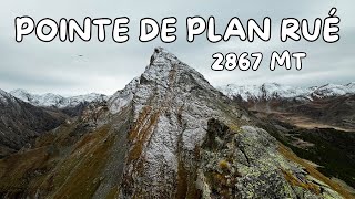 Pointe de Plan Rué  2867 mt  Via normale da Les Druges SaintMarcel  AO 4K [upl. by Leilani]