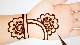 Beautiful Arabic Mehndi design for handsSimple Easy Mehandi design Mehandi designs Shabs Creation [upl. by Leif]