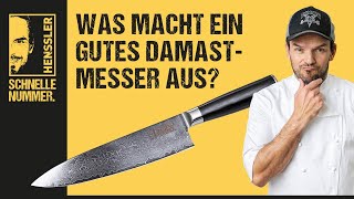 Was macht ein gutes Damastmesser aus  Hensslers Anleitungen Tipps amp Tricks [upl. by Benita]