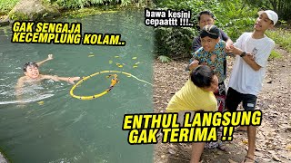 Gak sengaja kecebur di kolam  ENTHUL MARAH LIAT PECUTNYA SUDAH KAYAK GINI [upl. by Schild596]