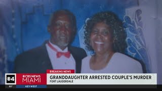 Granddaughter arrested in murder of elderly Fort Lauderdale couple [upl. by Remoh531]