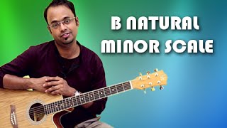 How To Play  B Natural Minor Scale  Guitar Lesson For Beginners [upl. by Gazo]