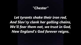 Chester patriotic William Billings Revolutionary War Lyrics Words BEST TOP SING ALONG [upl. by Eliseo997]