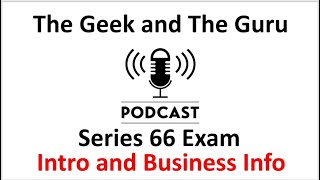 Series 66 Exam Podcast Episode 1 [upl. by Widera506]