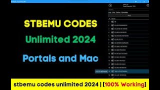 STB Emu Codes 20242025 stb iptv codes2024 m3u [upl. by Uwkuhceki]