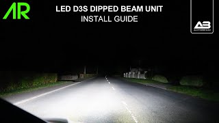 AUTOBEAM LED PERFORMANCE D3S DIPPED BEAM UNIT INSTALL  FOCUS RS  NEW [upl. by Timofei751]