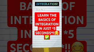 INTEGRATION MADE EASY integral integration integrals maths shorts shortsfeed [upl. by Enimajneb]