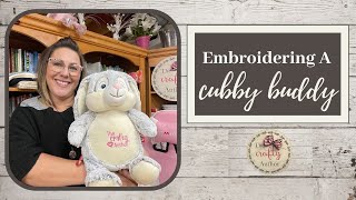 How To Embroider A Stuffed Animal  Cubby Buddy Embroidery Tutorial [upl. by Krall]