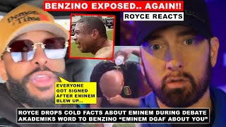 Royce Reacts as Benzino EXPOSED😂 “Eminem Isn’t Thinking of You” AK Speaks on Benzino vs Em BEEF [upl. by Towrey532]