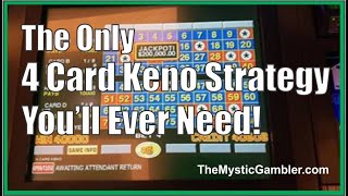 How To Win At 4 Card Keno With Mystic Gambler Smart Charts  Complete Tutorial [upl. by Lipp515]