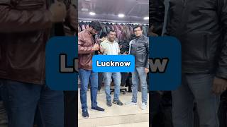 Nawabo ke sher Lucknow se aye bhai shop pr ytshorts fashion leatherclothing jacket handmade [upl. by Giffie488]