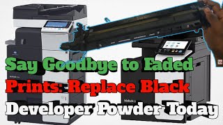 How to Replace Black Developer Powder in Konica Minolta Printers [upl. by Sperry892]