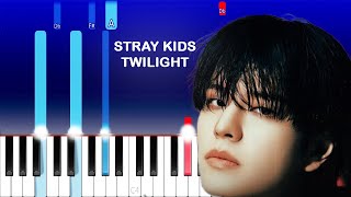 Stray Kids  twilight Piano Tutorial [upl. by Idelson]