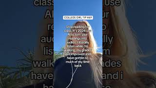 College Girl Tip Stop Reading for Class Use AI Instead 🎧 [upl. by Lianne]