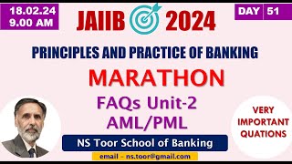 JAIIBPPB May 2024 MARATHON Unit2 180224 900am NS Toor [upl. by Annod71]