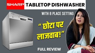 SHARP 8 Place Setting Table Top Dishwasher Review [upl. by Gnaht]