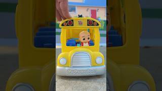 Baby JJ is ready to ride the bus to school Toy Pretend Play cocomelon toys [upl. by Asirac]