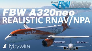 FlyByWire A320  How to fly a REALISTIC Non Precision Approach  Real Airbus Pilot [upl. by Hosfmann]