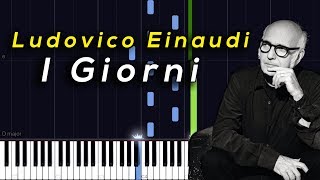 Ludovico Einaudi  I Giorni Synthesia Piano Tutorial [upl. by O'Shee593]