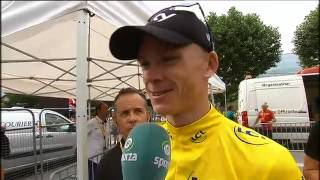 Chris Froome speaking Afrikaans [upl. by Dnaletak]