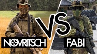 NOVRITSCH vs SNIPERBUDDY FABI  Airsoft Sniper Duel [upl. by Bohun]