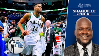 Shaquille O’Neal Weighs in on Giannis’ Game Ball Beef with the Indiana Pacers  The Rich Eisen Show [upl. by Annayr194]