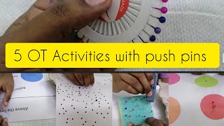 5 OT Activities with push pins awbot [upl. by Aikat]