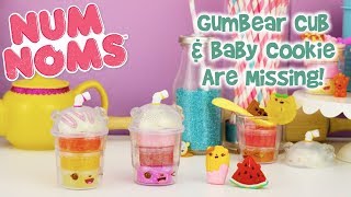 GumBear Cub amp Baby Cookie Are Missing  Num Noms  Official Snackables Silly Shakes Play Video [upl. by Irap]