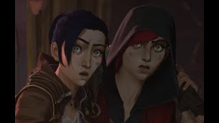 Arcane  caitlins parents surprised caitlyn and vi  scene [upl. by Mccafferty]