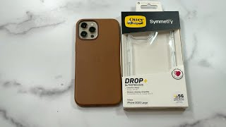 OtterBox Symmetry Clear Series Case for iPhone 12 Pro Max Unboxing and Review [upl. by Bayly]