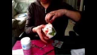 Decoupage Tutorial  How to Napkin Decoupage on a Candle [upl. by Ynney]