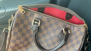 2024 Richports Walmart speedy 30 dupe checkered bag one year review amp WIMB [upl. by Lleinad]