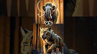 Smilodon vs Giant mammoth  smilodon vs Giant mammoth  animals trending tigerlion [upl. by Ekram201]